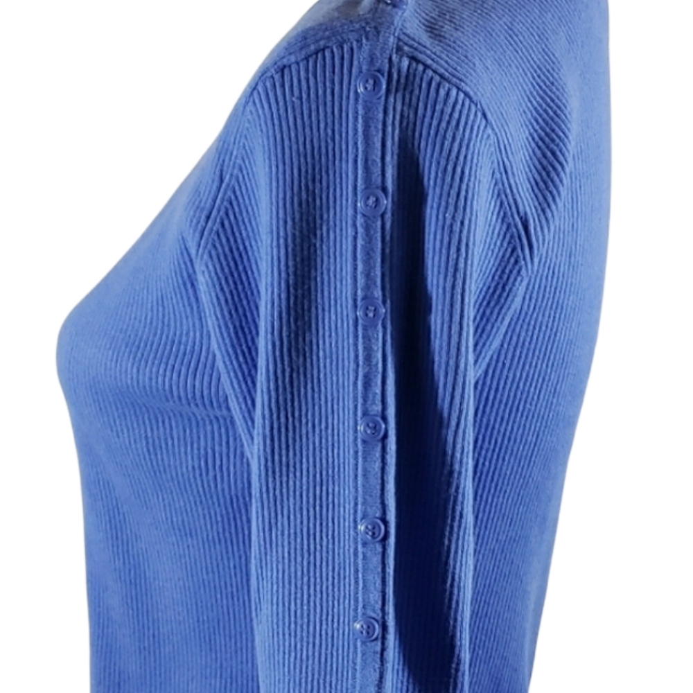 Croft & Barrow Sweater Blue Scoop Neck